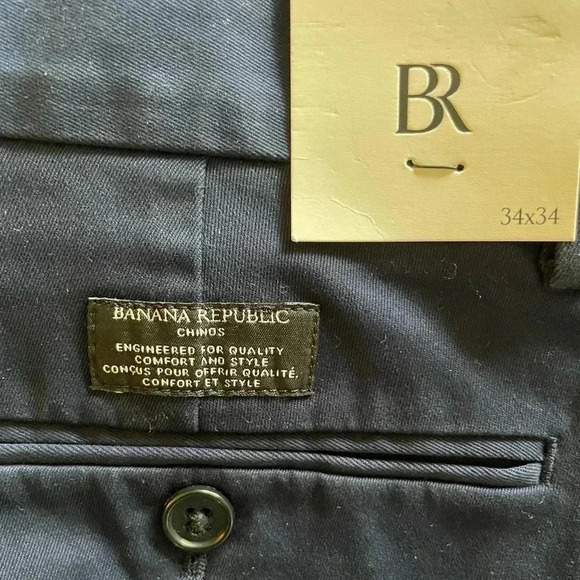 Banana Republic athletic  rapid movement Chino sz 34x34 - Picture 3 of 13